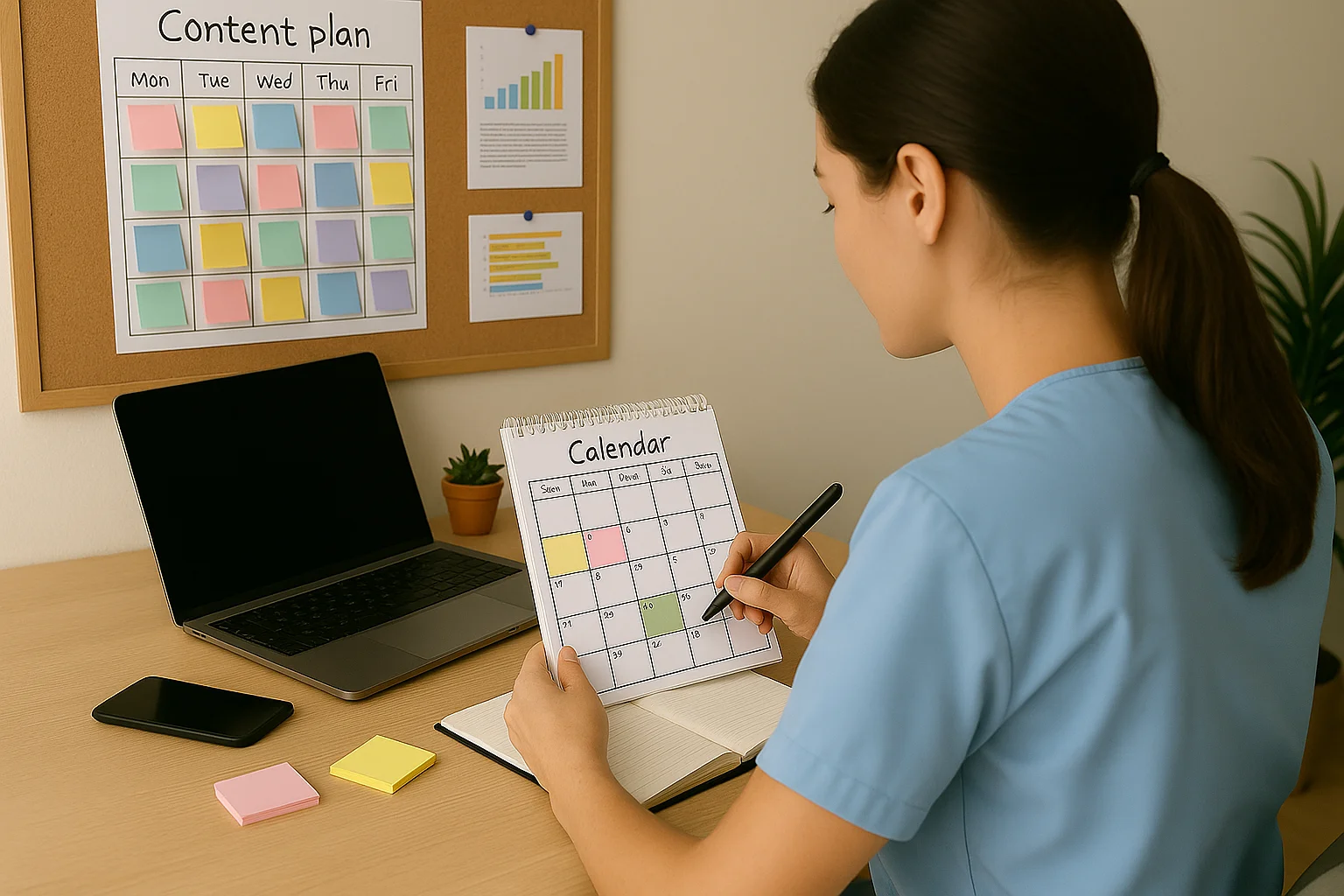 calendario de contenido para fisioterapeutas